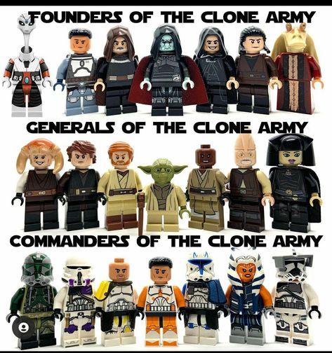 Lego Star Wars Moc Clone Wars, Custom Lego Clone Troopers, Funko Collection, Lego Star Wars Mini, Lego Jedi, Lego Clones, Lego Decorations, Star Wars 7, Lego Starwars