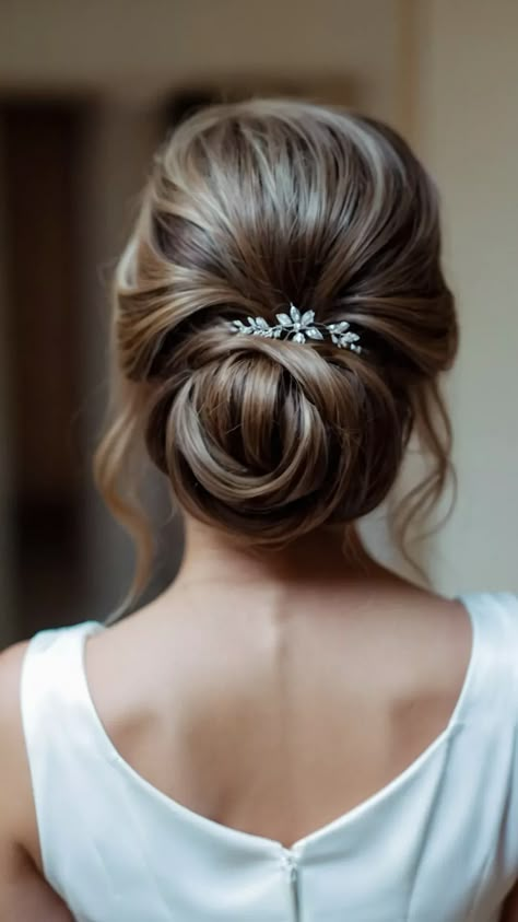 Boho bride hair