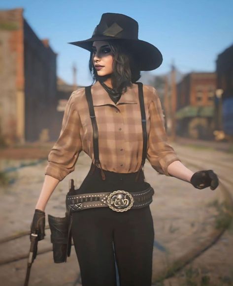 Rdr2 Womens Outfits, Rdr 2 Female Outfits, Wild West Female Character, Rdr2 Female Characters, Rdr2 Online Female Outfits Black, Rdr2 Girl Outfits, Rdr2 Online Female Outfits Cute, Rdo Outfits Female, Rdr2 Aesthetic