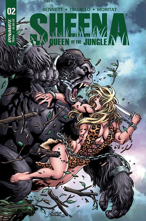 SHEENA #2 CVR B BUCHEMI Sheena Queen Of The Jungle, Arte Pulp, Queen Of The Jungle, Julie Bell, Jungle Queen, Book Graphic, Edgar Rice Burroughs, Red Sonja, Variant Covers