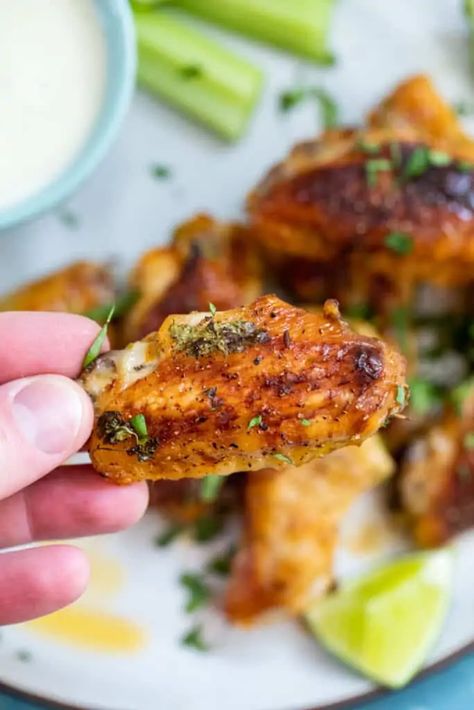 Tequila Lime Chicken Wings - Baked and Air Fry Options ~ Macheesmo Margarita Wings Recipe, Good Chicken Wings Recipe, Tequila Lime Chicken Wings Air Fryer, Tequila Chicken Wings, Tequila Lime Chicken Marinade, Chicken Wing Marinade Baked, Tequila Lime Wings, Mexican Wings, Mexican Chicken Wings