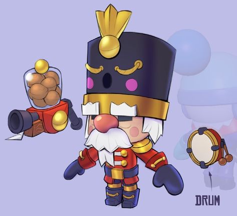 ArtStation - Supercell Make - Nutcracker Gale, Eric Garcia Eric Garcia, Nutcracker Characters, Santa Toys, Props Concept, Low Poly Art, Game Icon, Christmas Characters, Design Concepts, Nutcracker