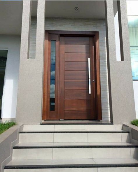 Pintu Interior, Porte In Ferro, House Front Door Design, Modern Entrance Door, Modern Wooden Doors, Single Door Design, Main Entrance Door Design, Contemporary Front Doors, French Doors Exterior