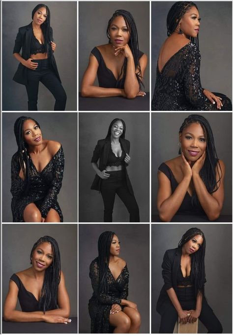 Business Headshots Women Posing Guide, Professional Headshots Black Women, Power Poses For Women, Commercial Headshots, Prom Photography Poses, Business Portraits Woman, Female Portrait Poses, Professional Headshots Women, Headshots Women