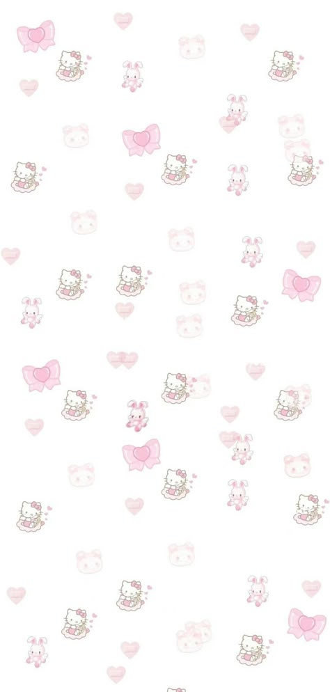 Cute Pink And White Wallpaper, Cutesy Pink Wallpaper, Sanrio Coquette Wallpaper, Light Pink And White Wallpaper, Dainty Pink Wallpaper, Cute Sanrio Wallpaper Iphone, Sanrio Soft Wallpaper, Hello Kitty White Background Wallpaper, Cute Sanrio Background