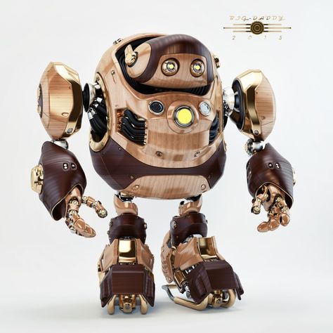 ArtStation - Retro daddy, Vladislav Ociacia Toy Robot, Sustainable Toys, Toy Sculpture, Smart Robot, Model Ideas, Arte Robot, Robot Toy, Metal Crafts