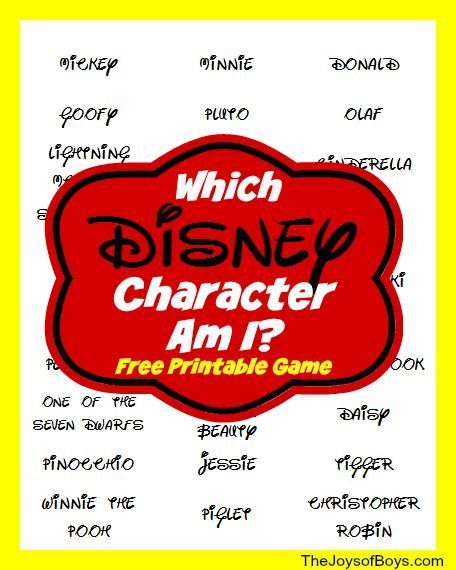 "Which Disney Character Am I?" - Printable Disney Game -- a fun thing to do before visiting the park! Disney Charades, Disney Camp, Disney Game, Disney Camping, Disney Activities, Disney Classroom, Disney Printables, Disney Games, Disney Day