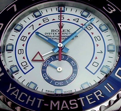 Rolex Yachtmaster II in 18k White Gold and Blue Ceramic Bezel. Yachtmaster Ii, Rolex Yachtmaster Ii, Rolex Yachtmaster, Gold And Blue, Blue Ceramics, Sport Watches, Swiss Made, Rolex Watches, Rolex