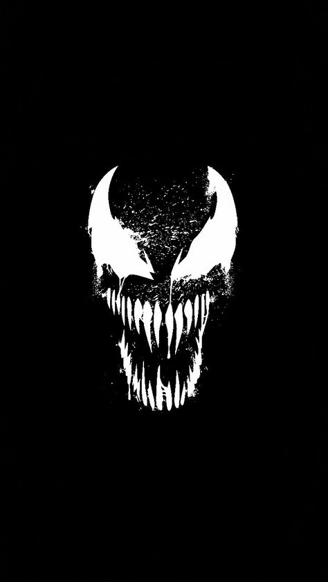 Venom Black Wallpaper, Venom Black And White, Venom Gif, Venom Band, Venom Logo, Venom Aesthetic, Venom Wallpaper, Monster Logo, Venom 2