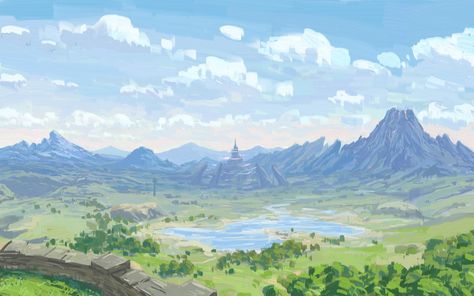 Zelda Botw Fanart, Botw Fanart, Zelda Drawing, Zelda Botw, Architecture Background, Cute Laptop Wallpaper, Chris Martin, Zelda Art, Cartoon Wallpaper Iphone