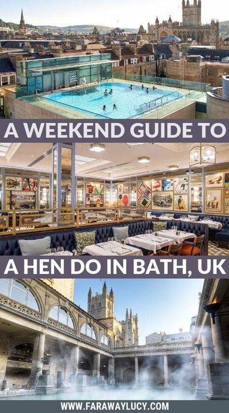 Bath Hen Do: How to Spend a Weekend in Bath, England, UK. Hen party Bath. Hen weekend Bath. Bath hen do ideas. Bath hen party ideas. Bath hen do activities. Bath weekend breaks. Bath city breaks. Where to stay in Bath. Trips to Bath. Weekend breaks Bath. Things to do in Bath. What to do in Bath. Bath attractions. Places to visit in Bath. Things to see in Bath. Bath tourism. Visit Bath. Trip to Bath. Click through to read more... Spa Hen Do, Things To Do In Bath, Hen Do Ideas, Hen Party Ideas, Visit Bath, Hen Weekend, Bath Uk, Globe Travel, Bath England