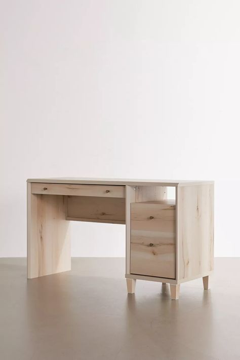 https://s7d5.scene7.com/is/image/UrbanOutfitters/59383539_111_e?$xlarge$&fit=constrain&fmt=webp&qlt=80&wid=1080 Urban Outfitters Desk, Diy Wooden Desk, Teen Desk, Pull Out Drawers, 6 Drawer Dresser, Wooden Desk, Top Drawer, Writing Tools, Built In Storage