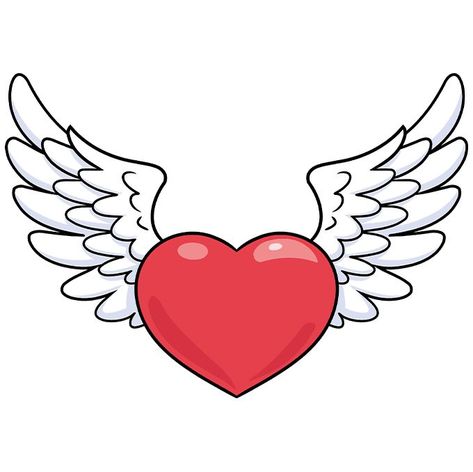 Learn to draw a heart with wings. This step-by-step tutorial makes it easy. Kids and beginners alike can now draw a great heart with wings. Wings Drawing Tutorial, New Drawing Ideas, Draw A Heart, Sacred Heart Art, Drawing Steps, Drawing Guides, Cartoon Drawing Tutorial, Wings Drawing, Easy Cartoon Drawings