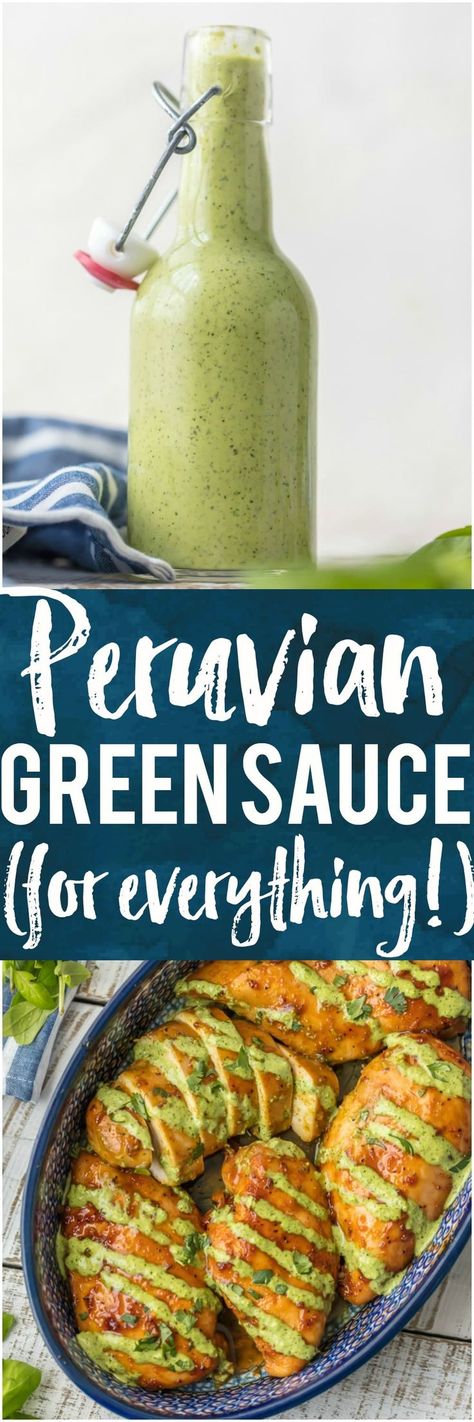 Peruvian Green Sauce Recipe, Peruvian Meals, Peruvian Green Sauce, Aji Sauce, Peruvian Chicken Recipe, Green Sauce Recipe, Veggies Salad, Steak Grilled, Peruvian Chicken