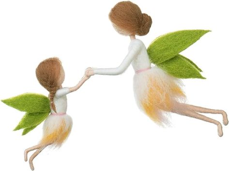 Amazon.com: Green Wing Fairy Needle Felting Kit Mom 6INCH Kid 4INCH Friendly Instruction DIY Craft Kit for Beginners : Arts, Crafts & Sewing Elf Hair, Needle Felting Tools, Needle Felting Supplies, Elf Kit, Green Wing, Diy Craft Kit, Needle Felting Kits, Super Gifts, Diy Craft Kits