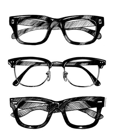 Imagen de glasses, drawing, and black and white Esmod Paris, Glasses Sketch, Hipster Drawing, Moleskine, Drawing Inspiration, Drawing Sketches, Pencil Drawings, Fashion Illustration, Art Photography