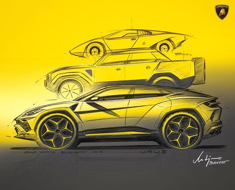 lamborghini urus Automotive Sketching, Car Sketching, Exterior Sketch, Lamborghini Concept, Aerospace Design, Sports Cars Lamborghini, Lamborghini Urus, Lamborghini Cars, Kid Friendly Travel Destinations