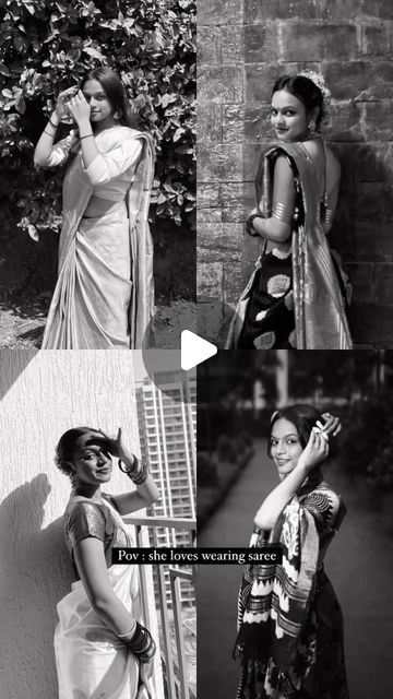 Reels Instagram, Saree Styles, Fashion Poses, Vines, Saree, Songs, Instagram