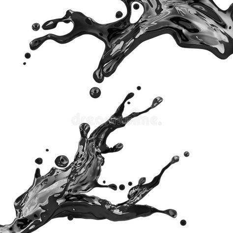 Black ink or oil liquid splash. Couple of black liquid splashing design elements , #AFFILIATE, #liquid, #splash, #oil, #Black, #ink #ad Image Couple, Liquid Ink, Black Liquid, Black Background Images, Ink Blot, Black Oil, Ink Toner, Custom Graphics, Social Media Graphics