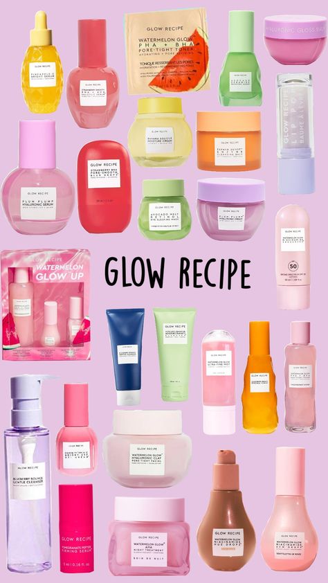 glow recipe<33 Glow Recipe Aesthetic, Sephora Kids, Sephora Skin Care, Hyaluronic Serum, Glow Recipe, Skin Care Brands, 11th Birthday, Birthday Wishlist, Christmas Wishlist