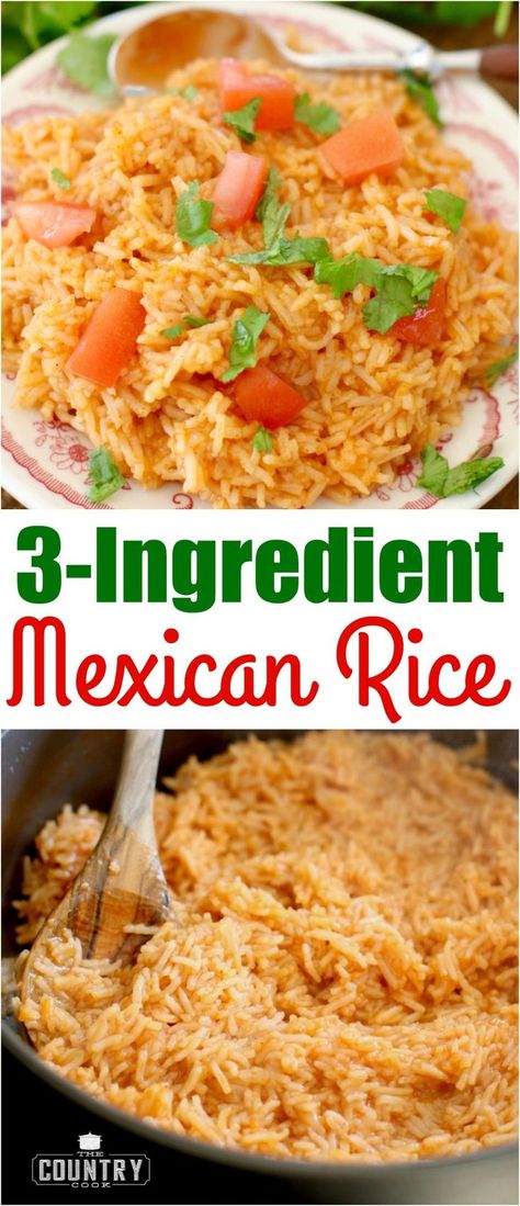 Enchiladas Mexicanas, Mexican Rice Recipe, Rice Video, Mexican Rice Recipes, Diy Easy Recipes, Rice Recipes For Dinner, 3 Ingredient Recipes, Country Cook, The Country Cook