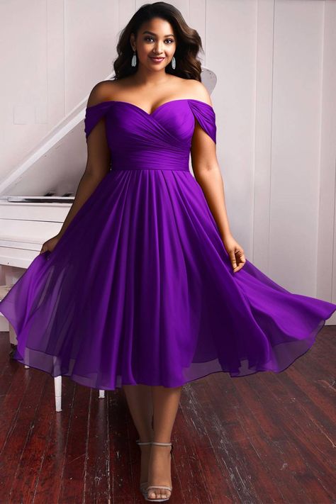 Xpluswear Wedding Reception Dress For Bride Purple, Short Bridesmaids Dresses, Short Purple Formal Dresses, Lavender African Dress, Purple Wedding Dress Guest, Purple Gowns Elegant, Plus Size Purple Dress, Purple Wedding Dress Plus Size, Formal Wedding Guest Dress Plus Size