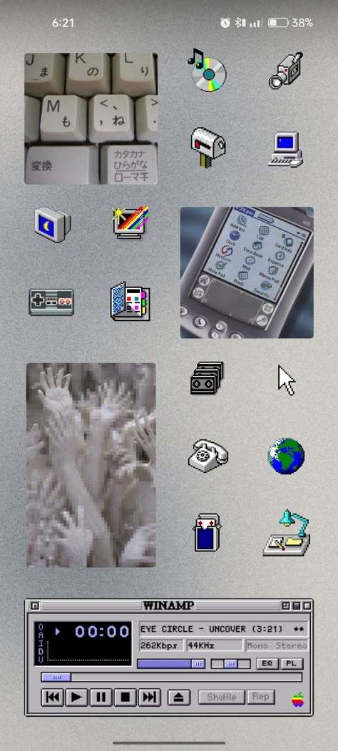 Y2k Windows Aesthetic, 2000 Windows Aesthetic, Cybercore Homescreen Layout, Old Internet Wallpaper, Old Windows Aesthetic, Y2k Technology Aesthetic, Y2k Internet Aesthetic, Iphone Y2k Aesthetic, Y2k Computer Aesthetic