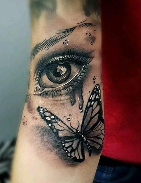 Eyeball Tattoo, Simple Tattoos For Guys, Mom Tattoo Designs, Mommy Tattoos, Tattoos For Women Flowers, Disney Tattoo, Tattoos For Black Skin, Dark Disney, Pretty Tattoos For Women