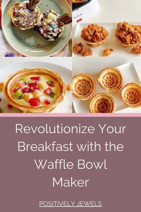 Unleash your culinary creativity with this amazing Waffle Bowl Maker. Perfect for creating unique breakfasts, desserts, or even savory meals. In just 4-5 minutes, you can make delightful waffle bowls that are perfect for filling with fruit, pulled pork, or your favorite toppings. The best part? It's easy to use and clean, making it a must-have in your kitchen. #WaffleBowlMaker #KitchenGadget #BreakfastIdeas #DessertIdeas #SavoryMeals #Ad Waffle Bowl Maker Recipes, Fruit Gift Ideas, Waffle Bowl Maker, Bowl Shapes, Waffle Bowl, Savory Meals, Unique Breakfasts, Fruit Gifts, Belgian Waffles