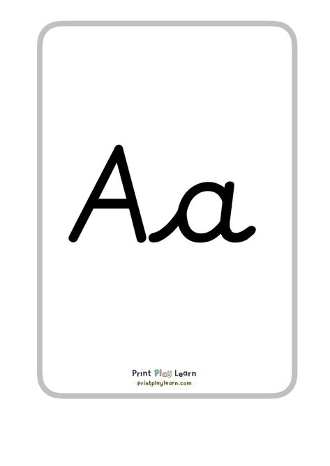 Alphabet A4 posters upper and lower case cursive font - Printable Teaching Resources - Print Play LearnAlphabet A4 posters upper and lower case – cursive fontA simple print out to create a display on a learning space or classroom.Use these to trace over, or use objects onto of the letters to support letter formation.An Early Years (EYFS) and Primary School printable teaching resource.Print Play Learn Alphabet For Kindergarten, Alphabet Free Printable, Fonts Alphabet Cursive, Cursive Fonts Alphabet, Alphabet Display, Alphabet Cursive, Reception Class, Montessori Printables, Fonts Elegant