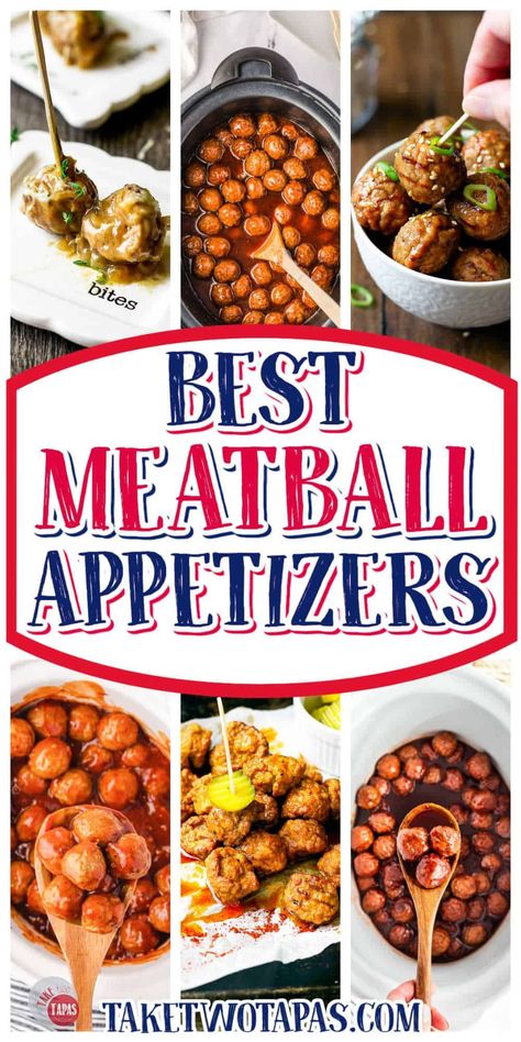 40+ Best Meatball Appetizers Easy Recipes For Party, Swedish Meatball Appetizer, Super Bowl Meatballs, Meatballs For A Crowd, Recipes For Party, Meatball Appetizers, Party Food Meatballs, Easy Finger Foods, Meatball Appetizer