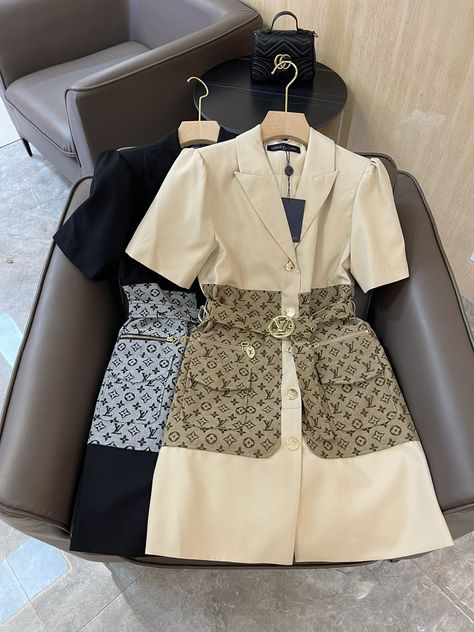 Lv Dress Louis Vuitton, Lv Clothes, Lv Dress, Short Semi Formal Dresses, Stylish Fall Outfits, Fashion Top Outfits, Kids Summer Fashion, Elegant Dresses Classy