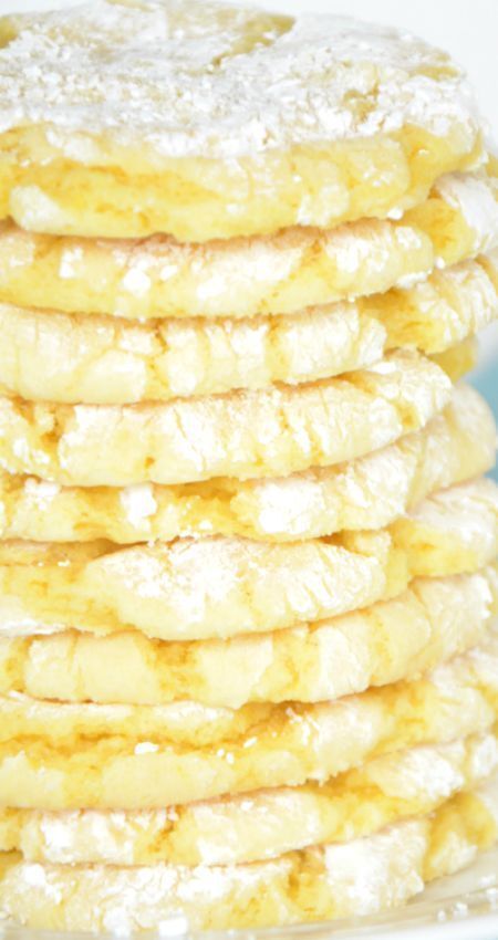 Lemon Cake Mix Cookies, Lemon Drop Cookies, Quick Cookies Recipes, Drop Cookie Recipes, Quick Cookies, Lemon Crinkle Cookies, Lemon Cookies Recipes, Lemon Cake Mixes, Chocolate Cookie Recipes