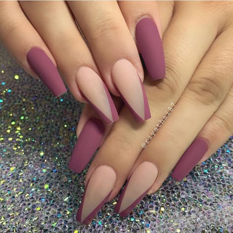 Nail Colors Ideas, Matte Nails Design, Fall Acrylic Nails, Pink Nail, Fall Nail Colors, Fall Nail, Coffin Nails Designs, Fire Nails, Dream Nails