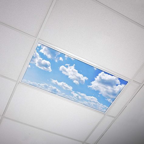 Beautiful cloud light cover for homes, offices, medical facilities and more Ceiling Diffuser, Fluorescent Light Covers, Ceiling Light Covers, Sky Ceiling, Fluorescent Lights, Cloud Light, Light Panels, Light Filters, Cloud Lights