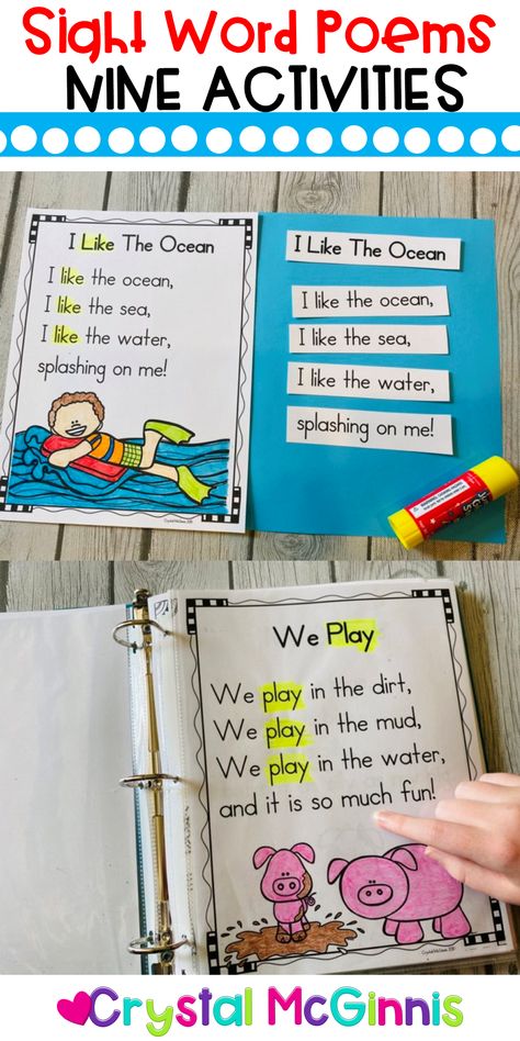 Teaching Sight Words Preschool, Practicing Sight Words, Sight Word Of The Week, 2 Letter Sight Words Kindergarten, Sight Word Poems Free Printable, Teaching Sight Words Kindergarten, Sight Words Prek, Sight Word The, Fun Way To Teach Sight Words