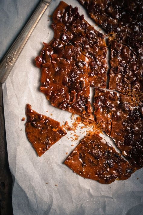 Bourbon Brittle, Bourbon Bacon, Pumpkin Pail, Brittle Recipes, Homemade Candies, Bacon Recipes, Food 52, Candy Recipes, Food Gifts