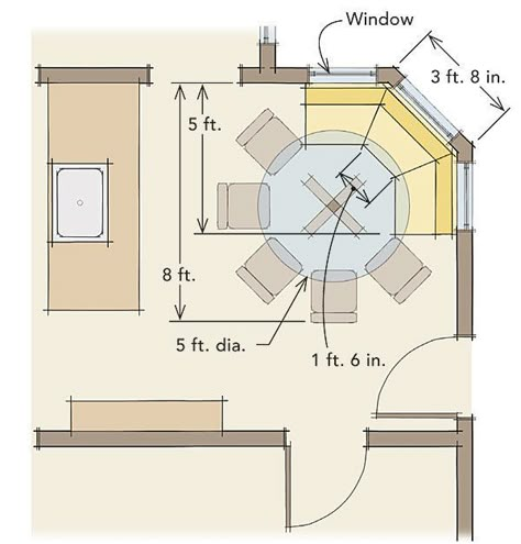 Comfortable Dining Nooks - Fine Homebuilding Bay Window Banquette, Round Banquette Seating, Corner Dining Table, Coin Banquette, Dining Nooks, Breakfast Nook Bench, Simple Floor Lamp, Corner Banquette, Banquette Seating In Kitchen