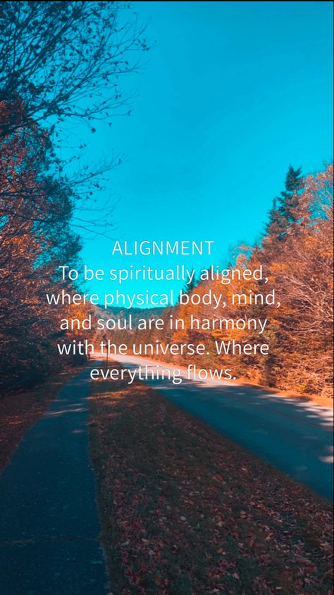 Alignment Definition, Spiritual Alignment Quotes, Alignment Aesthetic, Yoga Intentions, Spiritual Alignment, Word Definition, Word Of The Year, Vision Board Goals, Spiritual Words