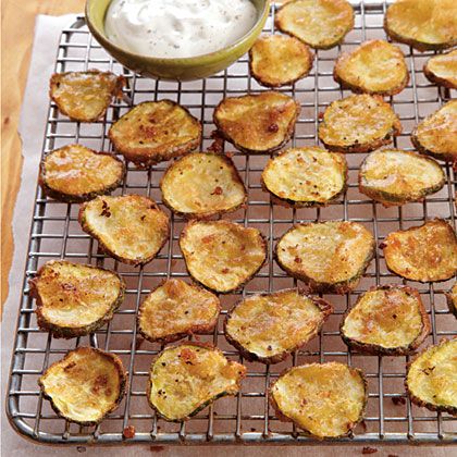 Fried Cucumbers Deep Fried Cucumbers, Fried Cucumbers, Fruit Designs, Cucumber Recipes, Crisp Recipe, Football Food, Pickling Recipes, Copycat Recipe, Onion Rings