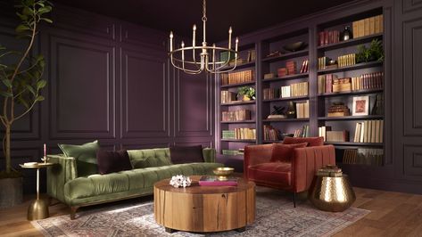 Purple Basil, Trending Paint Colors, Decorating Advice, Small Space Diy, Room Remodeling, Home Trends, Decorating Small Spaces, Decorating On A Budget, Color Of The Year