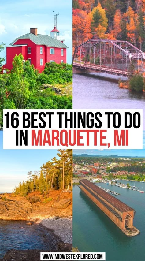 16 Best Things to do in Marquette, MI Must Do Things In Michigan, Marquette Michigan Fall, Best Places To Visit In Michigan, Manistique Michigan Things To Do, Things To Do Marquette Mi, Munising Michigan Things To Do, Manistee Michigan Things To Do, Upper Peninsula Michigan Things To Do, Fun Things To Do In Michigan