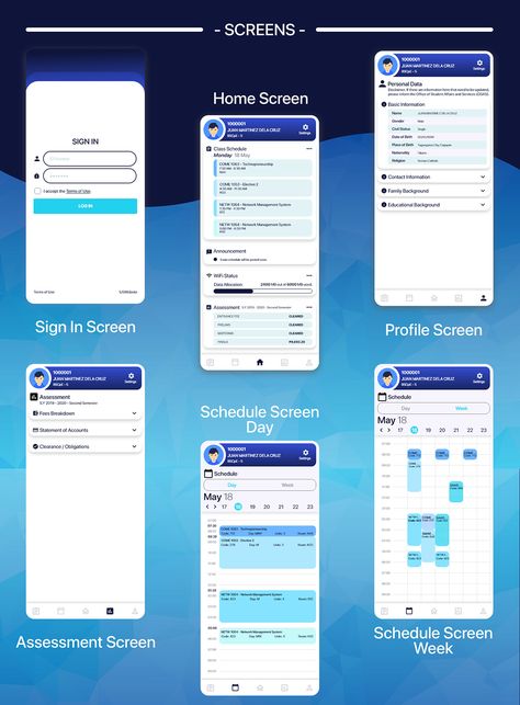 Student Portal - Mobile App Design :: Behance Student Apps, Student Portal, Mobile App Design, Mobile Ui, Ux Ui, Design Program, Design Student, App Ui, Mobile Design