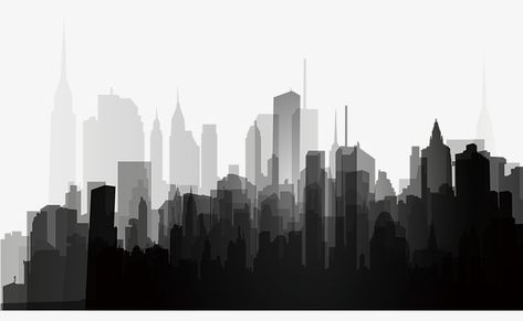 Black And White Architecture, City Black And White, Collage Architecture, Black And White Building, City Images, Building Silhouette, City Skyline Silhouette, Linkedin Background, Black City