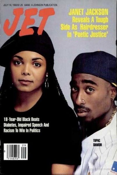 Tupac & Janet Ebony Magazine Cover, Jo Jackson, Black Beats, Princesa Tiana, Jet Magazine, Ebony Magazine, Black Magazine, Rapper Quotes, Poetic Justice