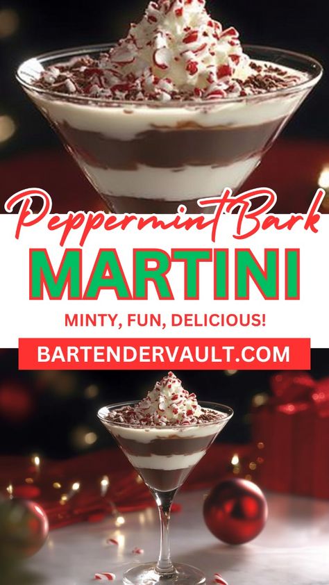 Looking for a festive vodka martini that captures the holiday spirit in every sip? The Peppermint Bark Martini is a deliciously minty addition to your vodka Christmas cocktails lineup, making it perfect for cozy nights and holiday parties alike. Save this pin to discover more Christmas cocktail recipes and vodka martini recipes that will make your celebrations extra merry! Peppermint Bark Martini Recipe, Christmas Vodka Drinks, Peppermint Bark Martini, Dnd Drinks, Vodka Martini Recipes, Vodka Christmas Cocktails, Peppermint Martini Recipe, Christmas Cocktails Vodka, Christmas Vodka