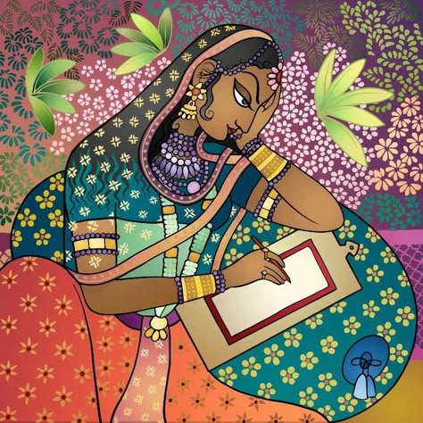 Indian Classical Paintings, Rajasthani Painting, Gond Painting, Rajasthani Art, Madhubani Paintings, Indian Artwork, Pichwai Paintings, Beautiful Art Paintings, Indian Painting