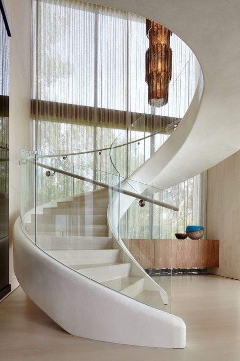 تحت الدرج, Round Stairs, Luxury Staircase, Home Engineering, Stairs Design Interior, Glass Stairs, Stair Railing Design, Stairs Architecture, Stairs Design Modern