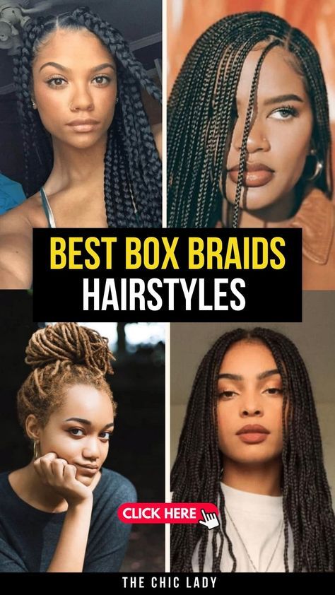 Box Braid Hair Parting, Braids Only On Top, Knotless Braids With Charms, Braided Hairstyles For Asian Hair, Braids For Black Women Medium Length, Under Braids Black Hair, Single Braids Hairstyles For Black Women, Hats With Braids Black Women, Natural Looking Box Braids