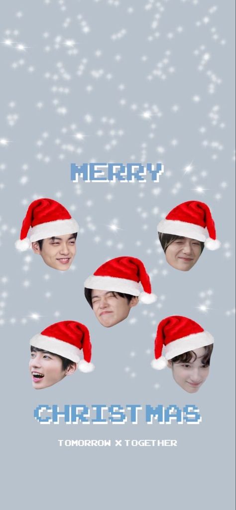 Christmas Txt Wallpaper, Txt Christmas Wallpaper, Txt Christmas, Kpop Christmas, Christmas Desktop Wallpaper, Merry Christmas Poster, Christmas Desktop, Kpop Iphone Wallpaper, Merry Christmas Wallpaper